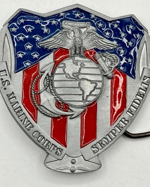 U.S. Marine Corps Semper Fidelis Belt Buckle By Great American Products 2007