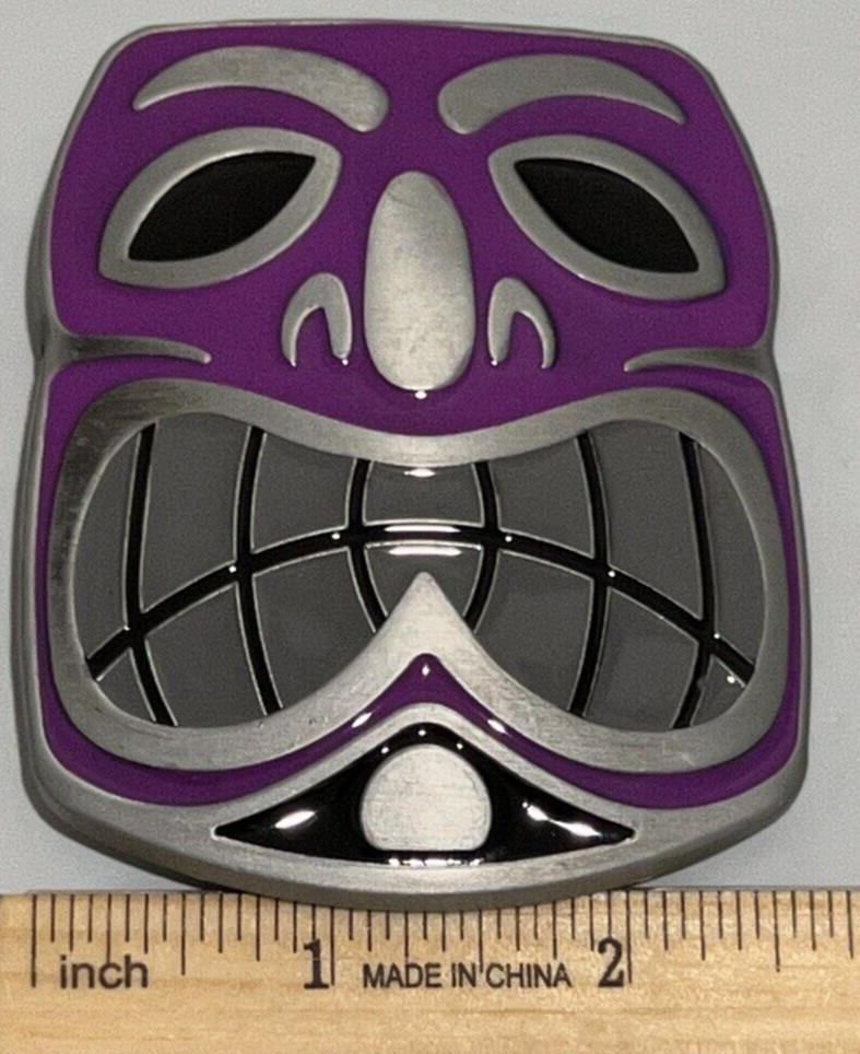 Tiki Face Belt Buckle Tribal Tikki Masks Hawaii Western Metal Belt Buckle Unisex