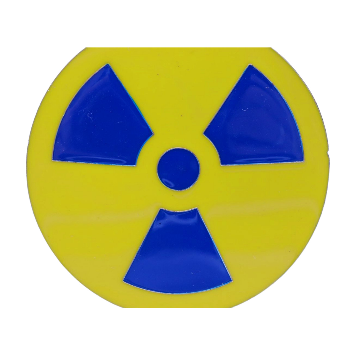 Unisex Fashion Belt Buckle Silver Metal Yellow Nuke Bomb Nuclear Animation Anime