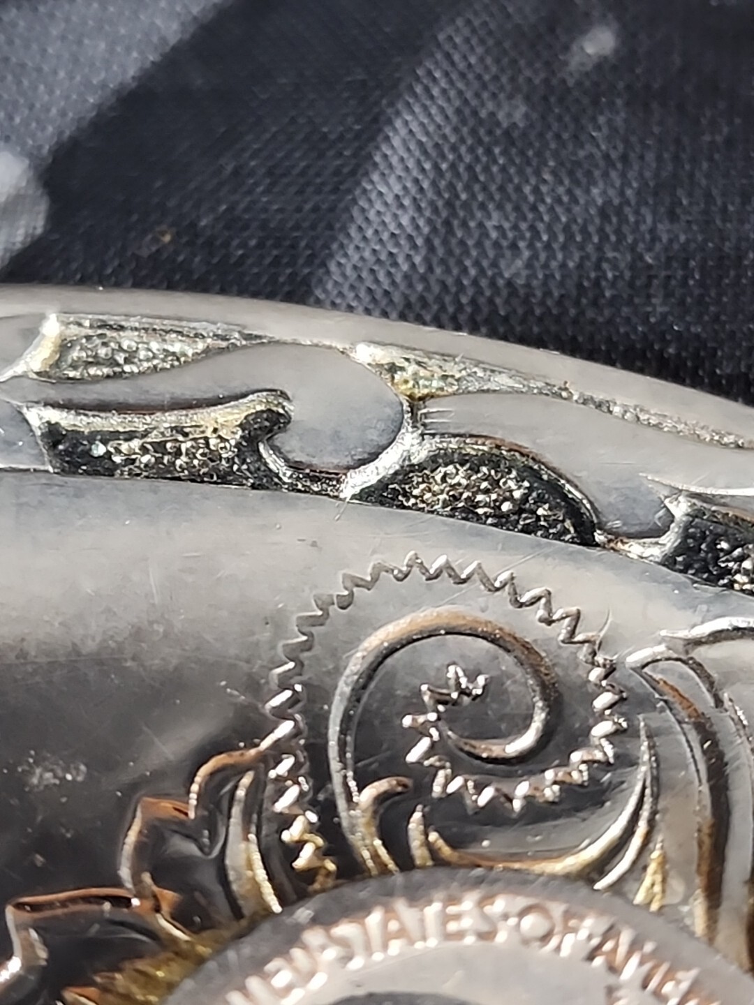 Vintage Copenhagen Western Flair Metal Belt Buckle. 66F