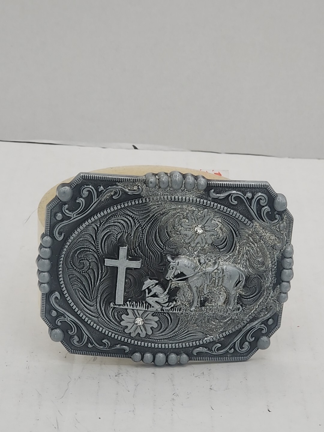 LYTOPTOP Religion Celtic Cross Belt Buckles Western Texas Cowboy Horse Horseman