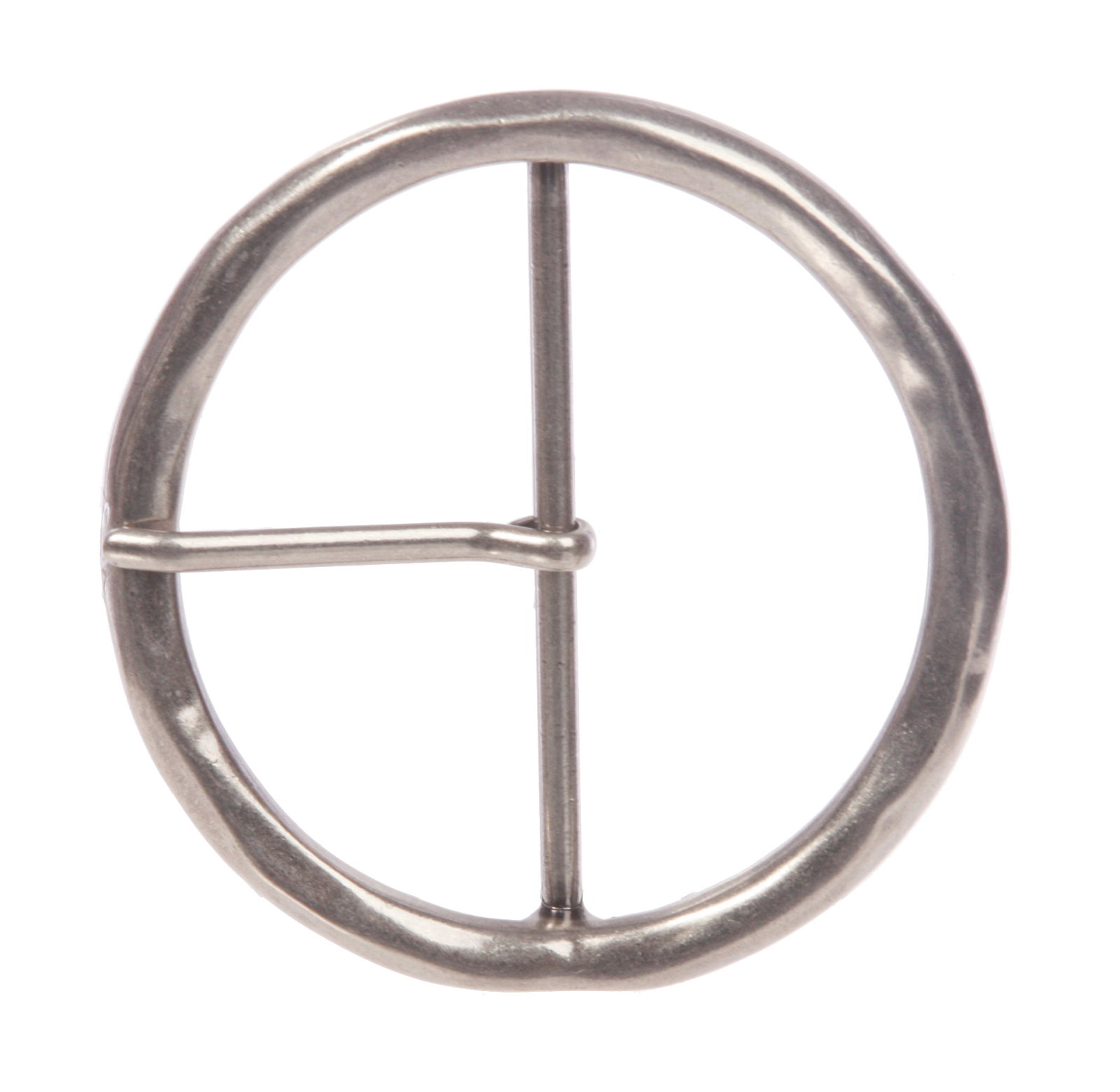 2 3/4&Prime; (70 mm) Single Prong Round Circle Center Bar Belt Buckle