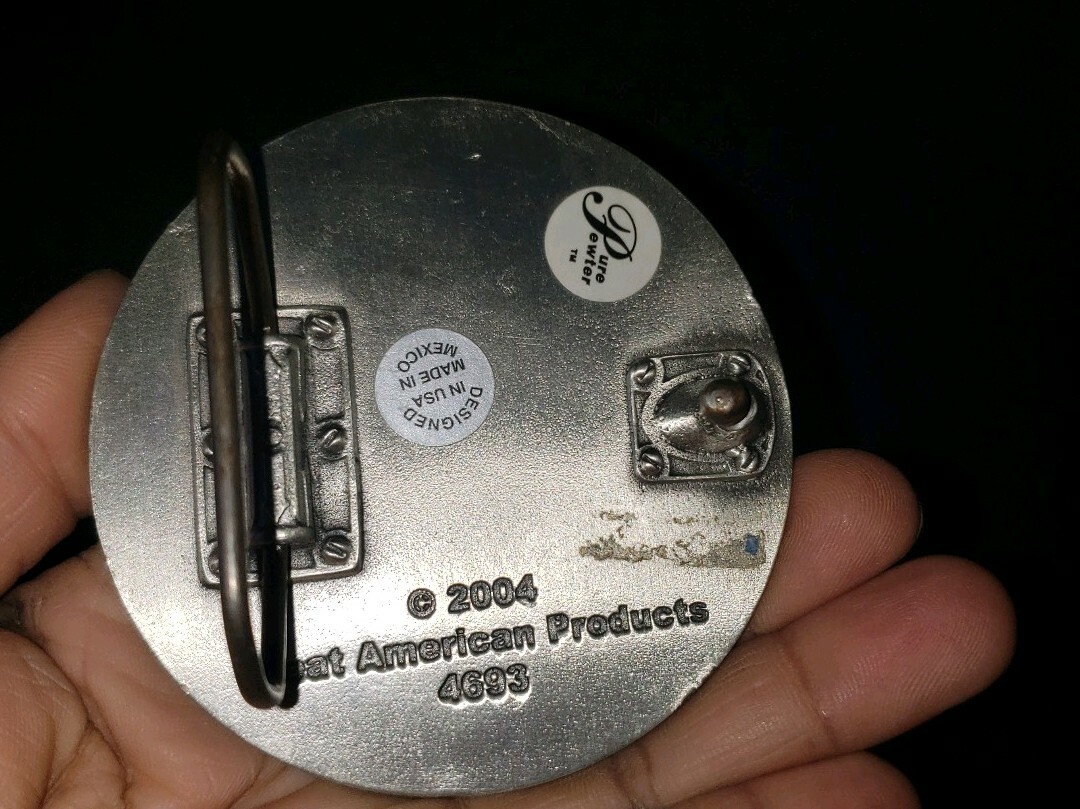 MLS Major League Soccer Ball Pewter Belt Buckle by Great American Products – NWB