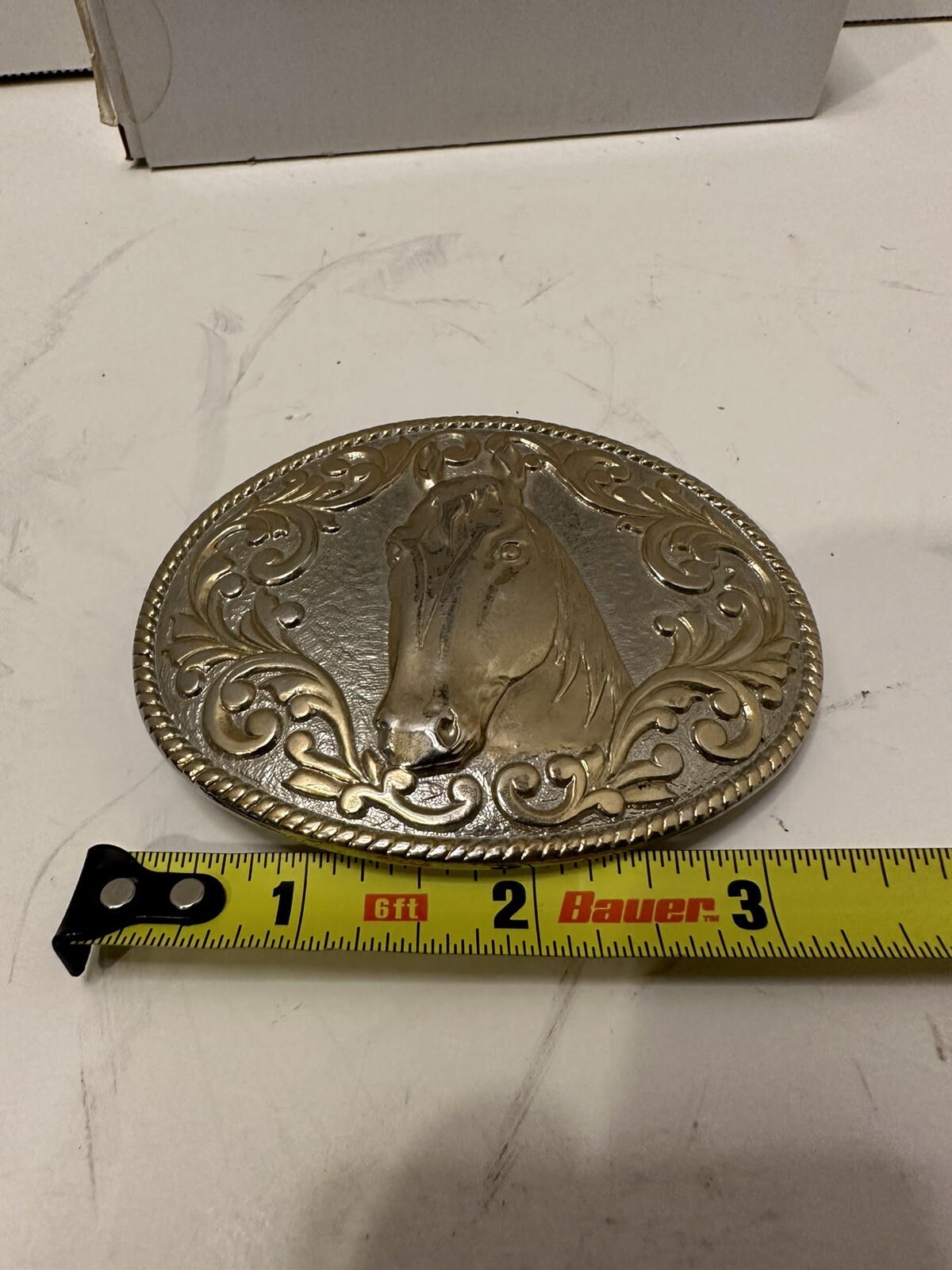 Chambers Phoenix 24K Gold Plate Horse Head Buckle Made In USA (T)…