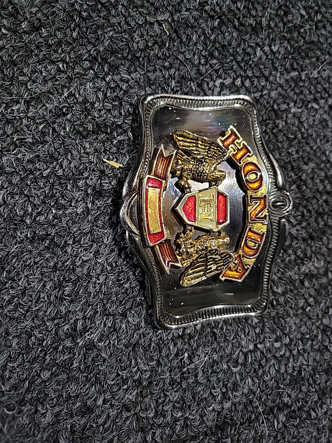 Vintage 1978 Honda Motorcycle Double Eagle Belt Buckle Made by AHM