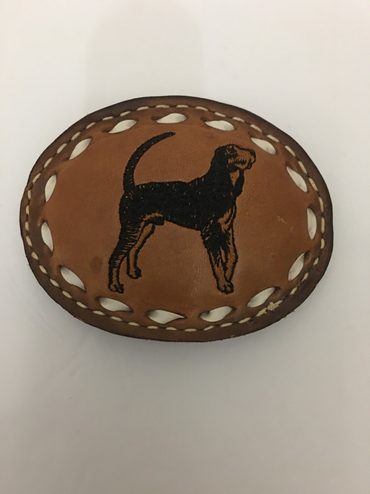 Leather Belt Buckle Dog Unbranded English Welsh Terrier Dog Lover Belt Buckle
