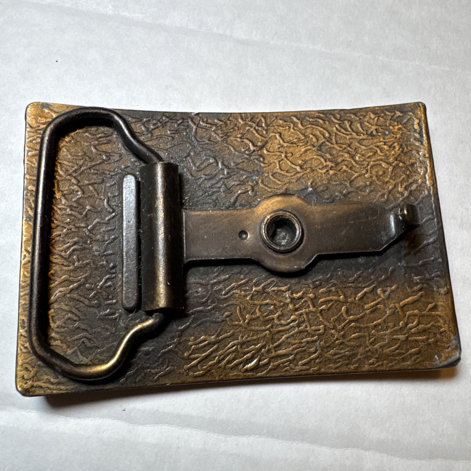 Vintage 1980s Lee Jeans Brass Belt Buckle