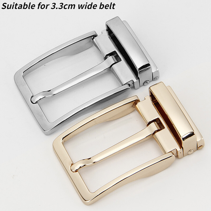 Unisex Men Belt Buckles Zinc Alloy Pin Buckle for 3.3cm Replacements belt Head