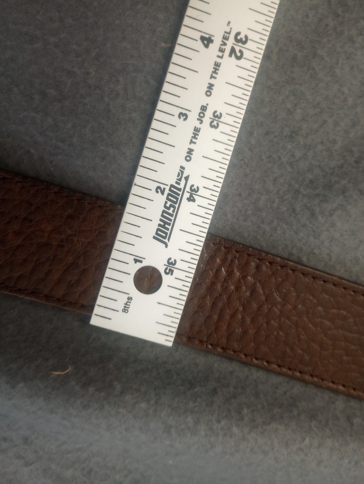 Unbranded Brown Pebble Genuine Leather Belt Nickel Free Buckle Size 36 Quality