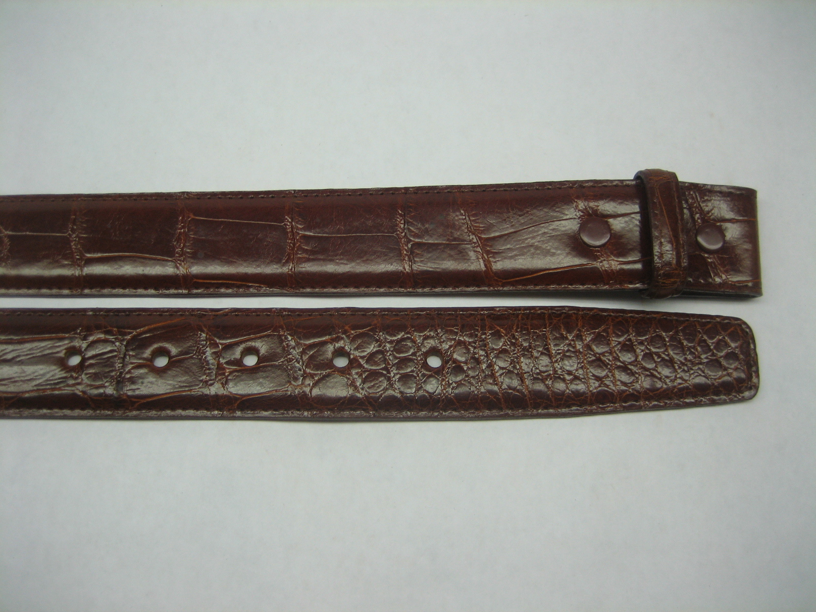 Sterling silver 925 buckle w/30 MM Genuine Alligator belt size 32 to 44 U.S.A.