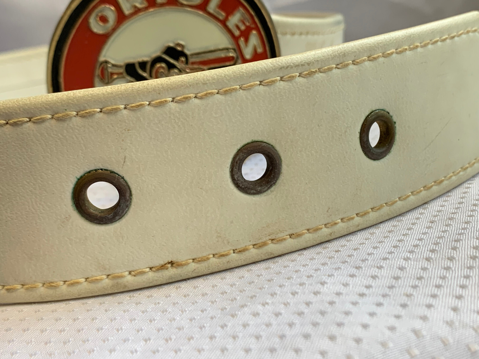 1966-1991 Major League Baseball Promotion Corp Orioles Logo Belt Buckle W/ Belt