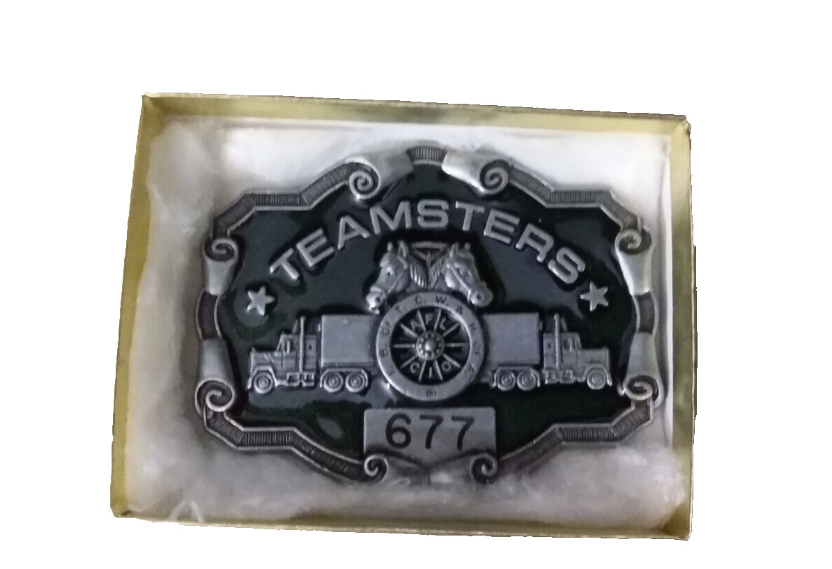 Teamsters 677 Waterbury, Connecticut Labor Union Belt Buckle