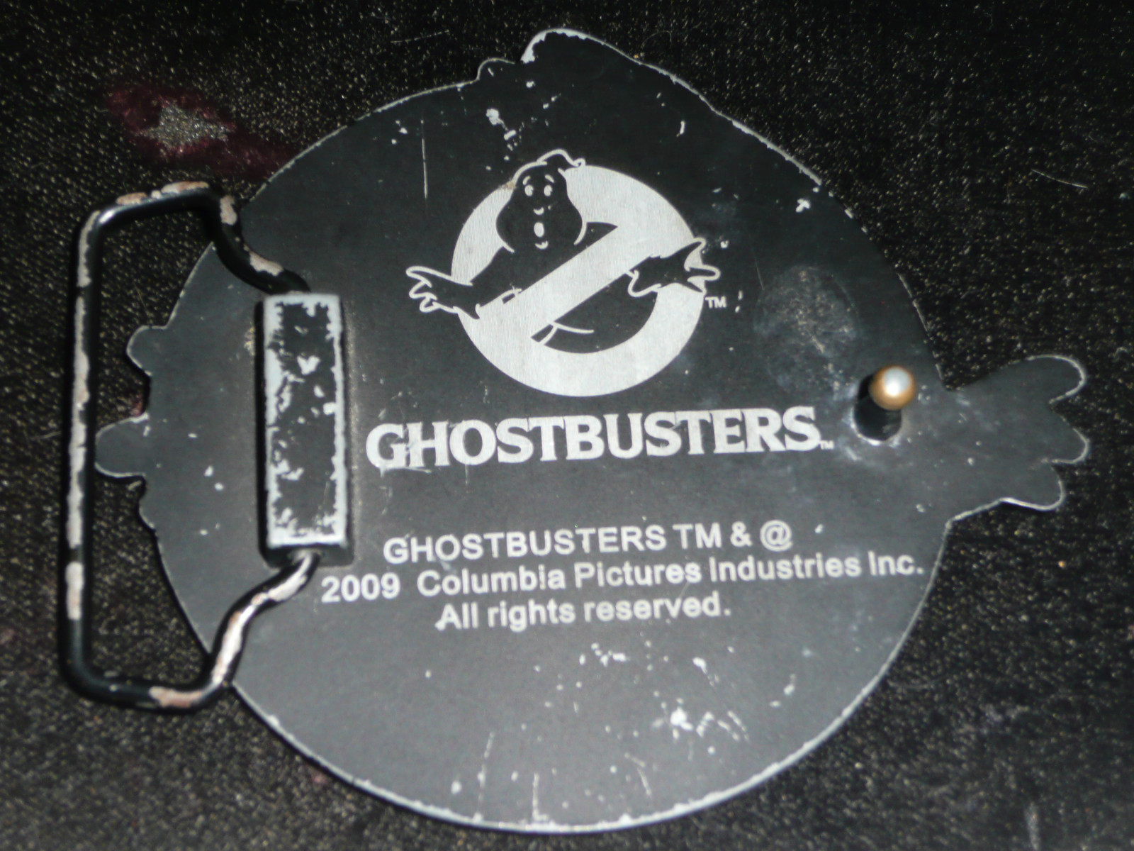 GHOST BUSTERS BELT BUCKLE GLOWS IN THE DARK COOL!!