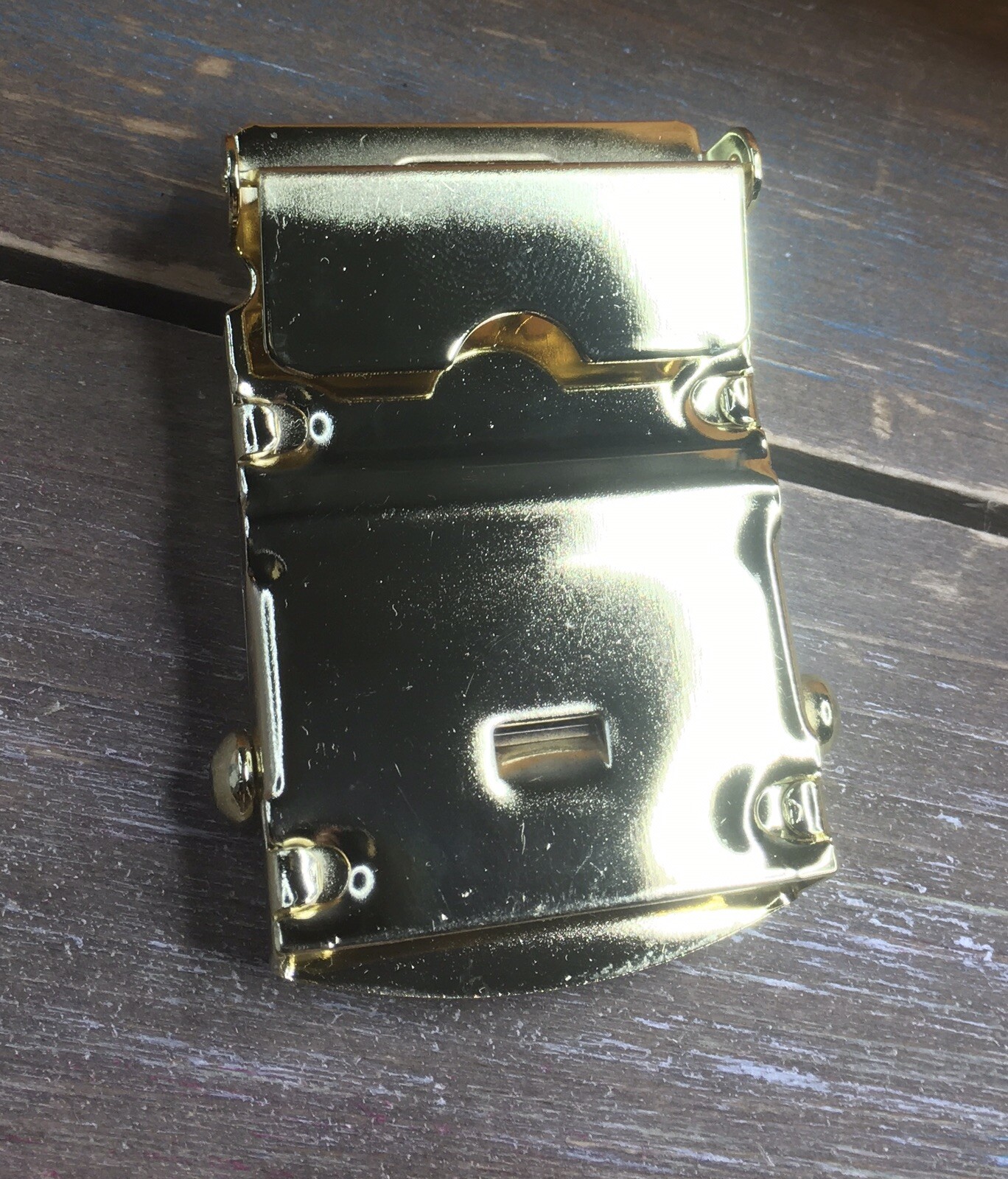 Solid Brass Military Web Belt Buckle 1.25&Prime; Unbranded Listing Is For ONE Buckle