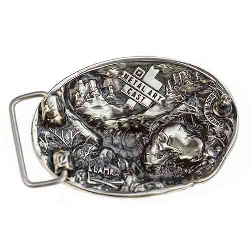 Scorpion german silver handmade belt buckle, Scorpion buckle for casual belt