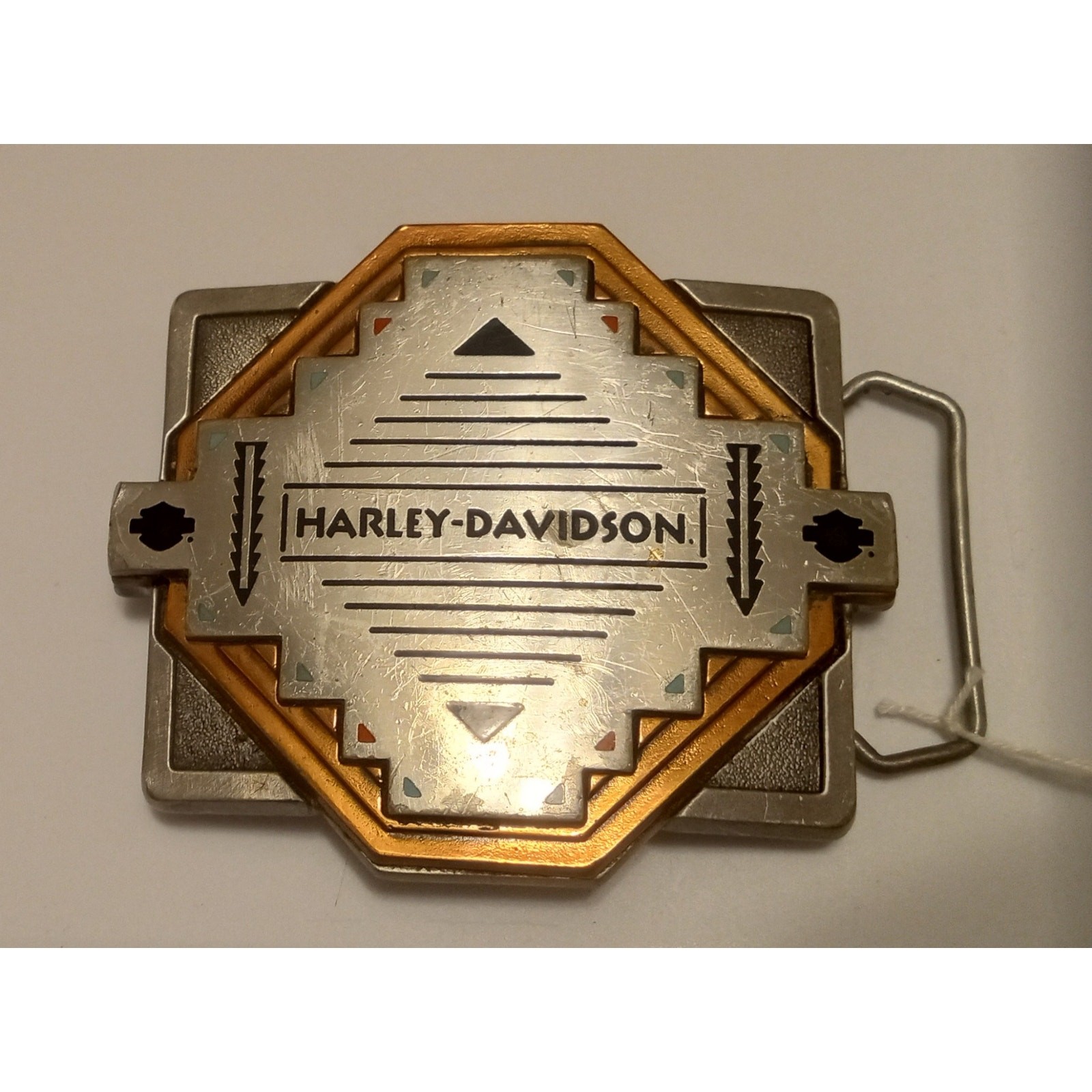 Vintage 93 Harley Davidson The Western Spirit Belt Buckle Pewter Southwestern