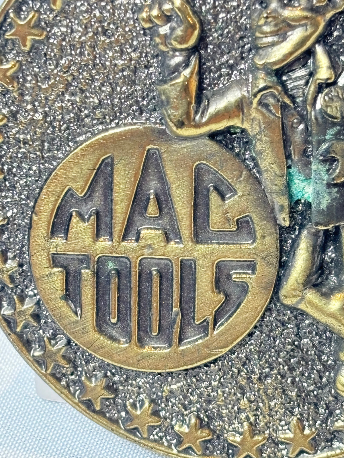 VTG Mac Tools Belt Buckle Round Western Style Ltd Edt Great American Buckle Co