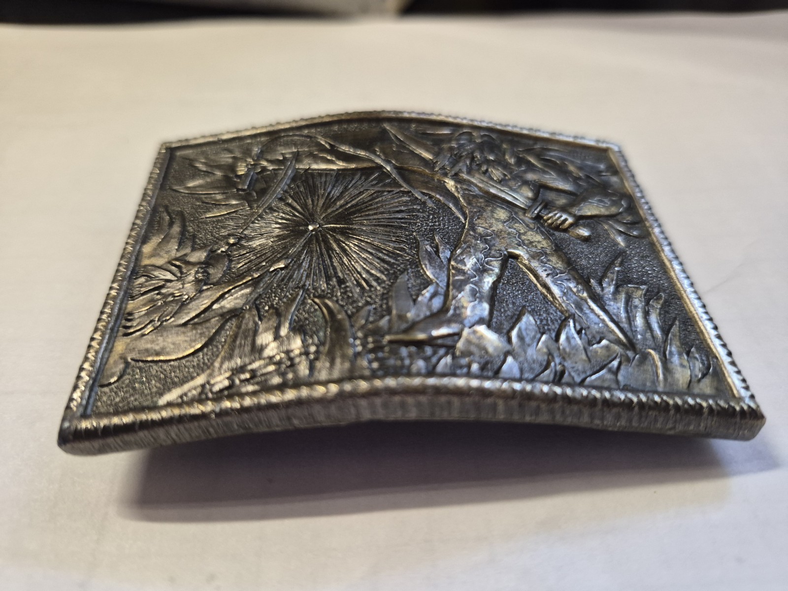 Lewis Buckle Co Inc Gandalf LOTR Metal Brass Belt Buckle Vintage 1975