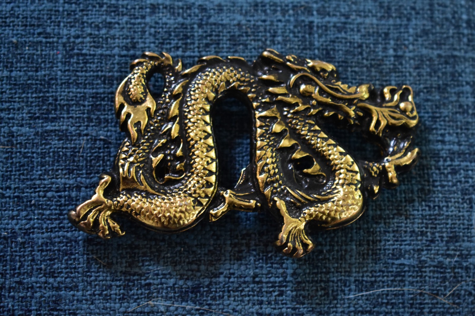 Fire-Breathing Dragon belt buckle – Bronze plated – Chinese New Year 2024