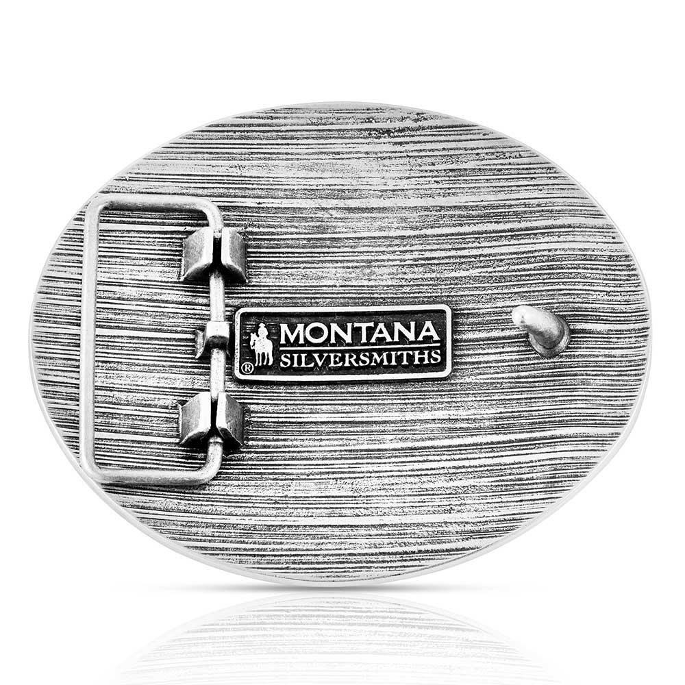 Montana Silversmiths Attitude Sturgis Buffalo Skull Western Oval Belt Buckle