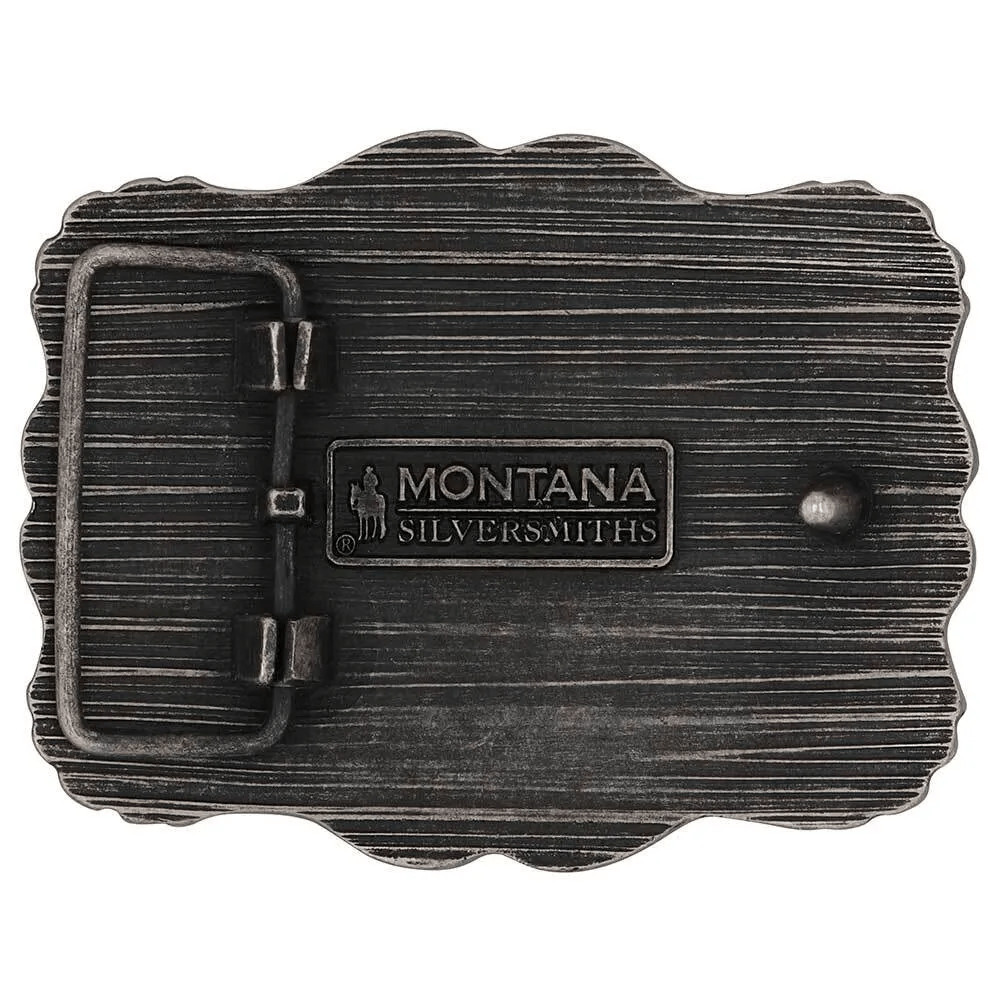 Montana Silversmiths® Framed Longhorn Attitude Buckle – A1003P