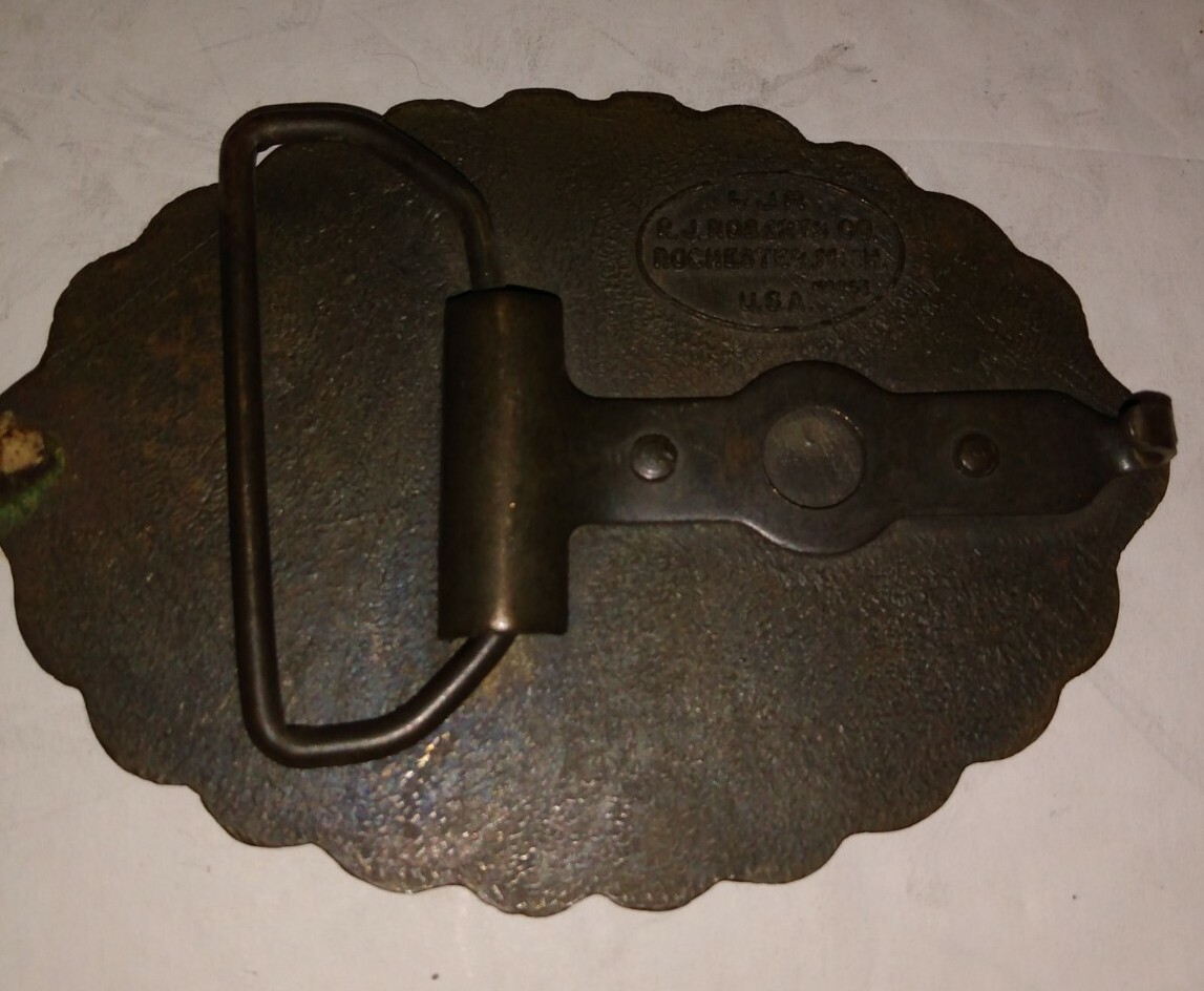 Vintage Chevrolet Salutes America BELT BUCKLE USA Bicentennial Olympics 1970&rsquo;s