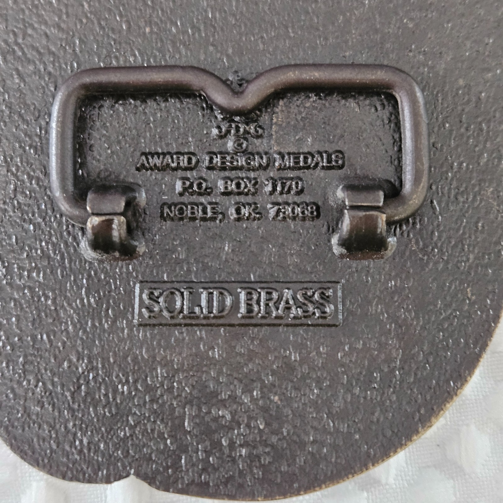 Vintage Belt Buckle Hot Air Balloon Award Design Metals Solid Brass Never Used