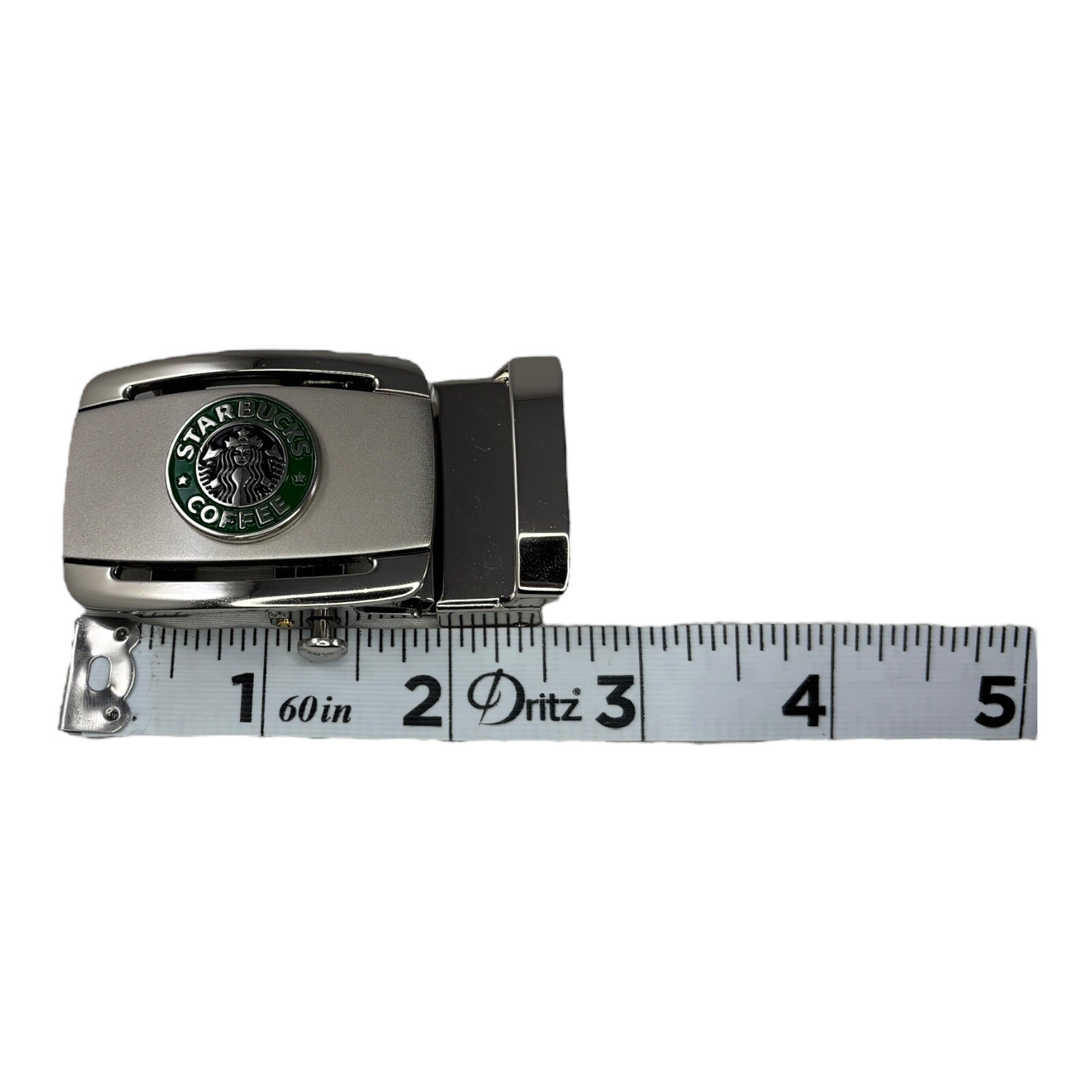 Starbucks Belt Buckle For Ratchet Belt Color Enamel Logo Matte Shiny Metal RARE