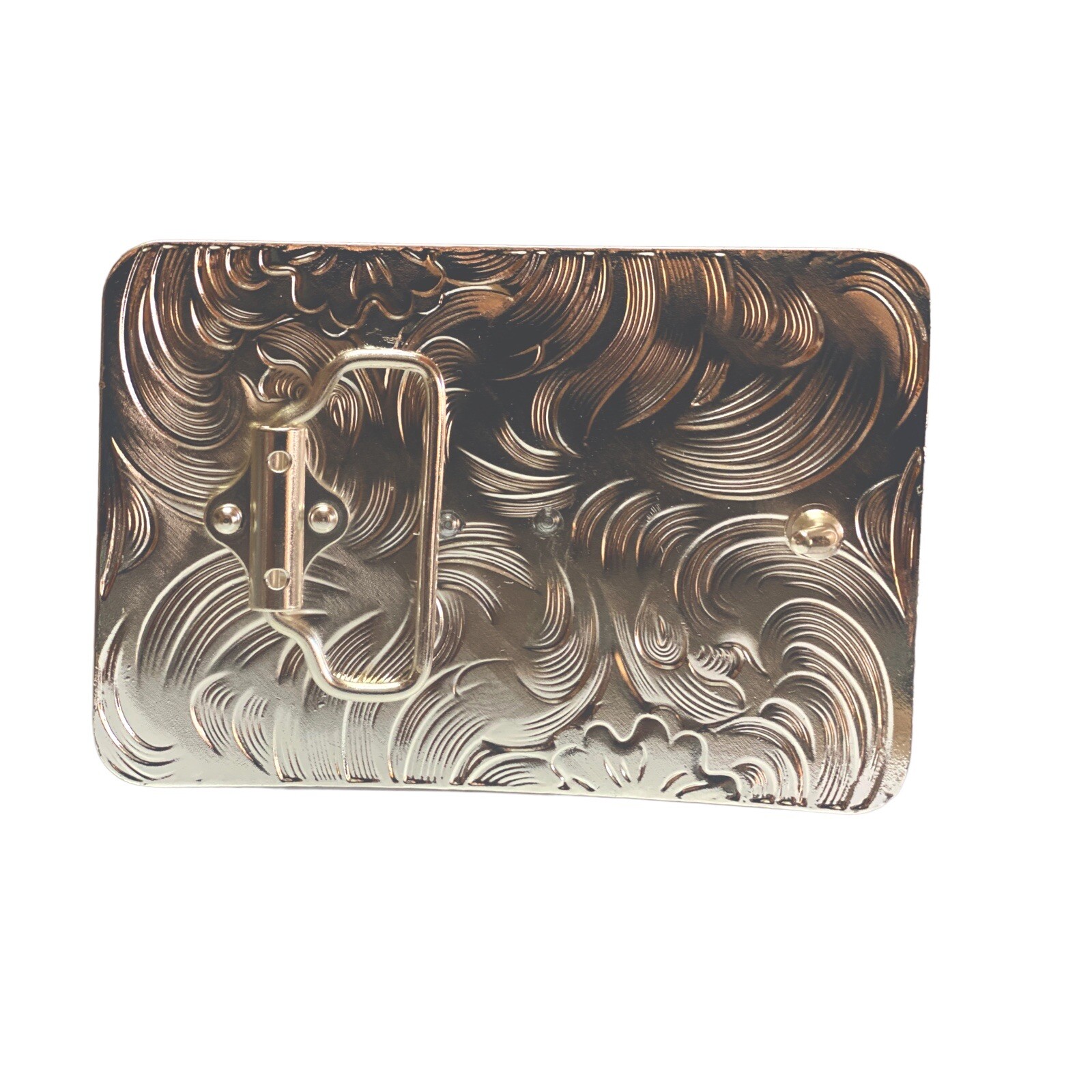 Scorpion Western Cowboy Copper Belt Buckle Hebilla Vaquera Con Alacran Cobre
