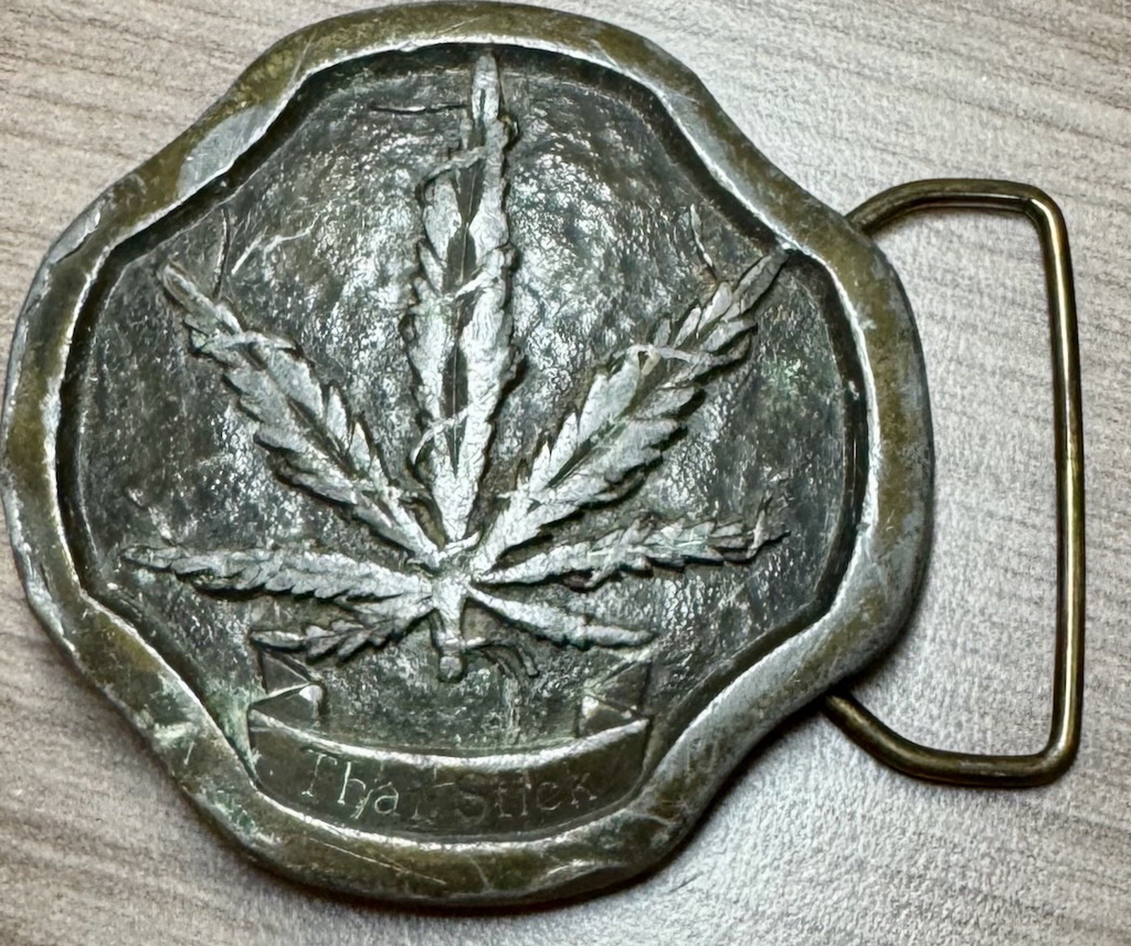 Marijuana Belt Buckle 1977?