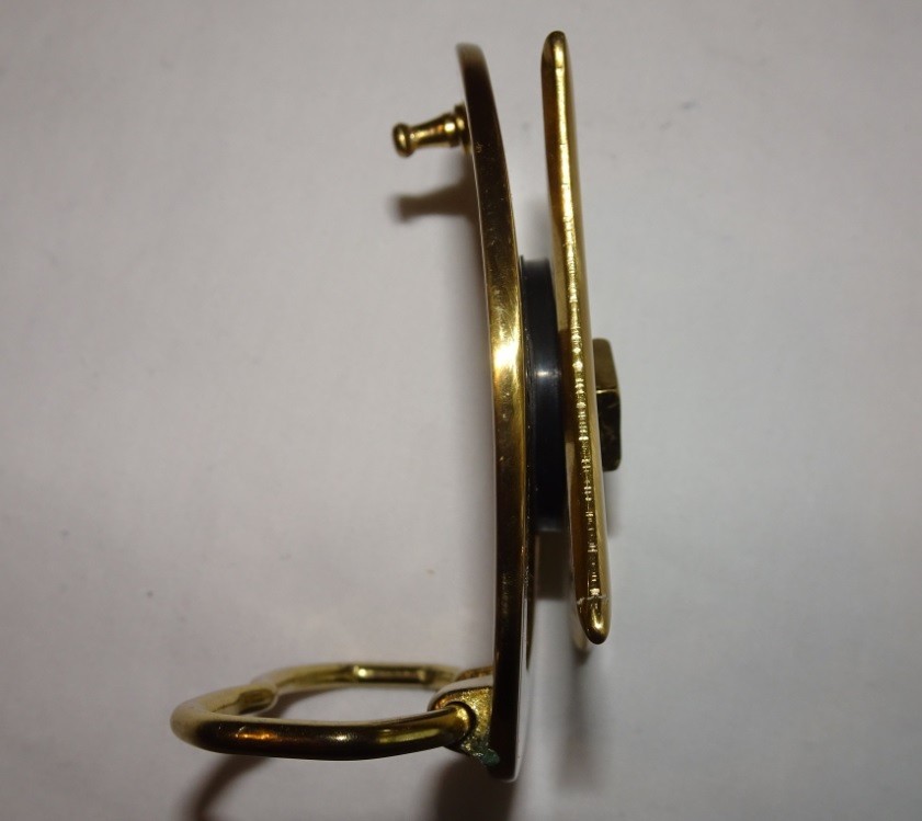 Vintage 1970s Ninja Star (removable) Solid Brass Belt Buckle