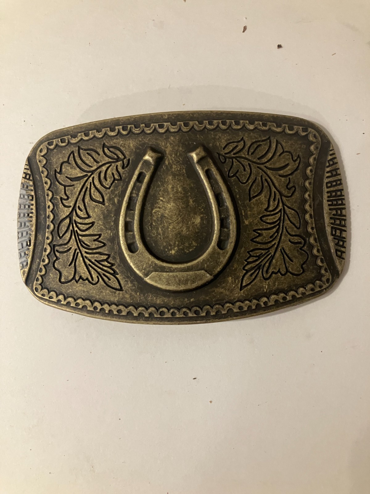HORSESHOE BELT BUCKLE – 4 in. – Nothing Fancy