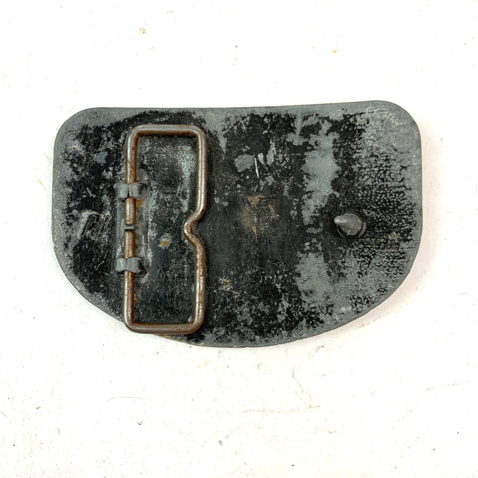 Vintage Raleigh Lights Big Rig Semi Truck Tobacciana Metal Belt Buckle