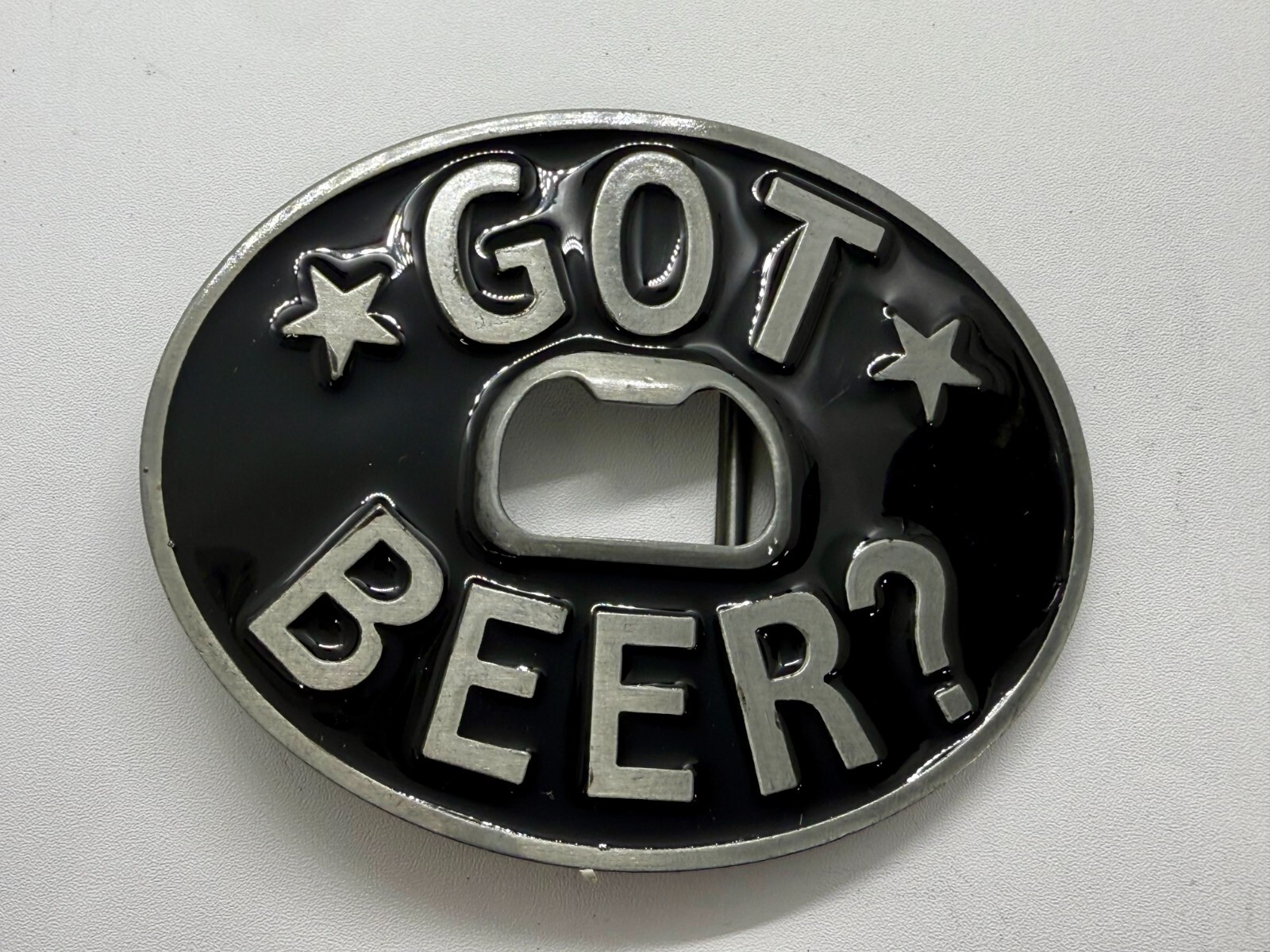 Got Beer? Novelty New Belt Buckle and Bottle Opener – Perfect Bar Pickup Line!