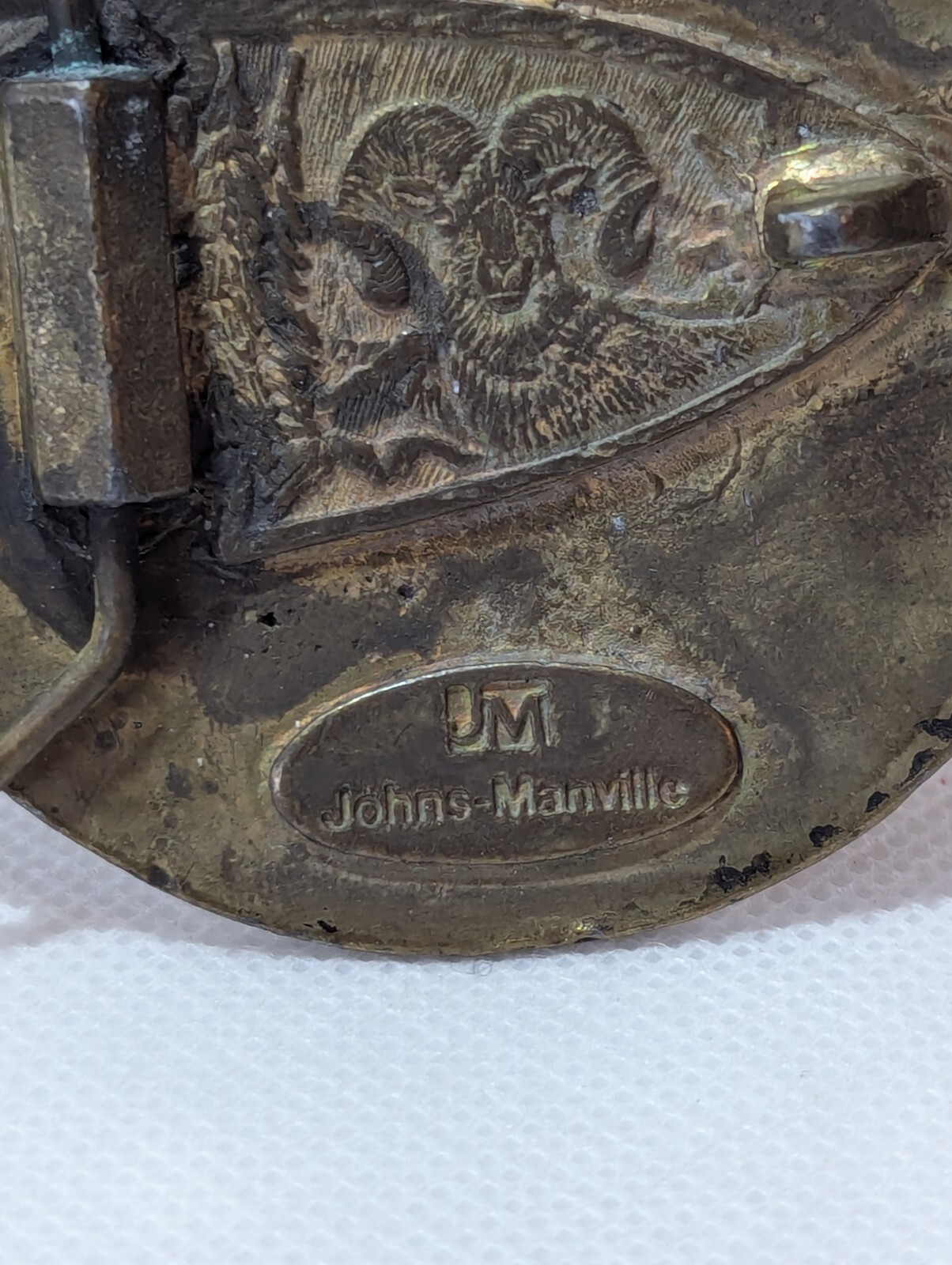 Vintage Johns-Manville Light Heavyweight Belt Buckle
