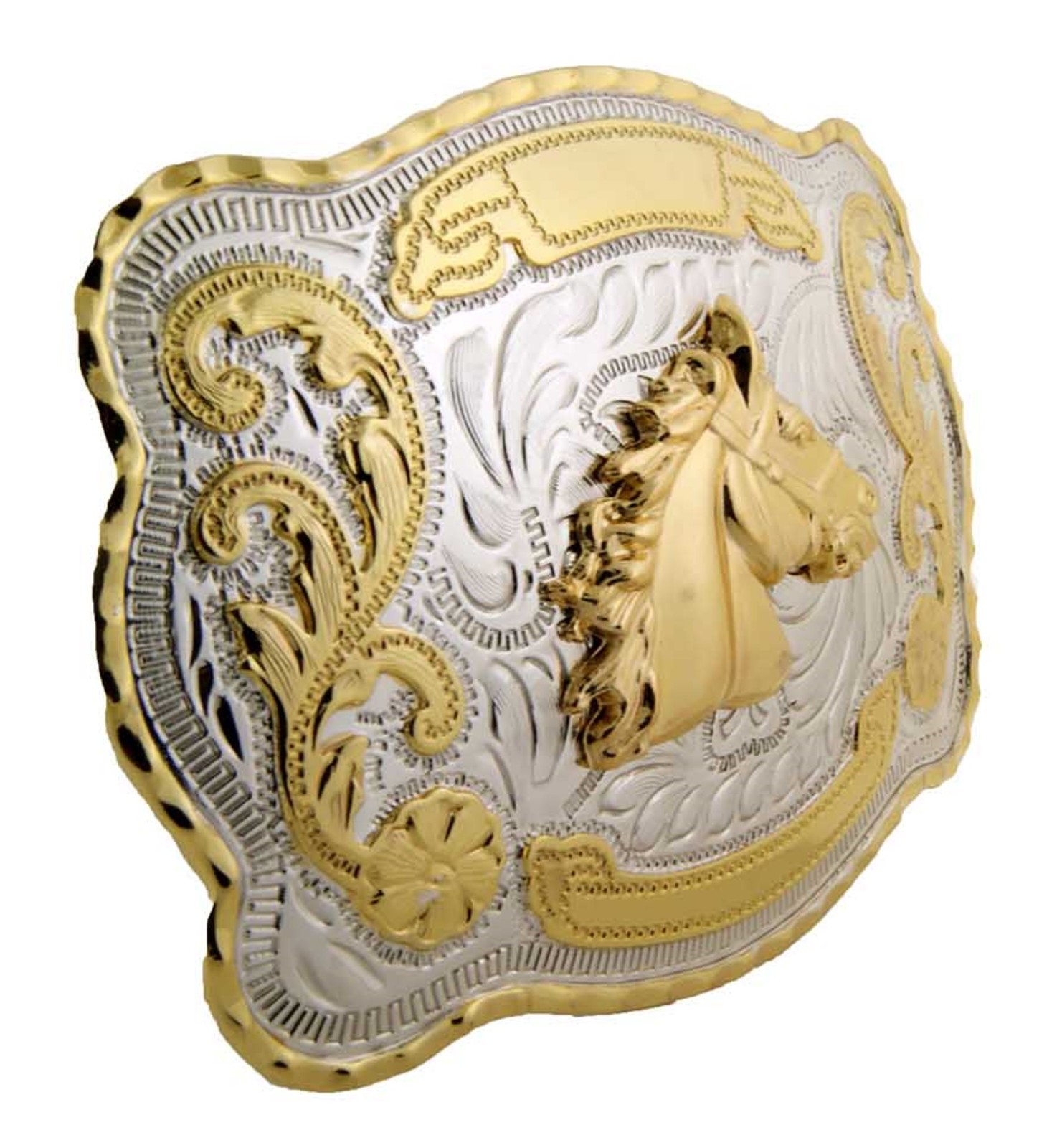 Horse Head Belt Buckle Gold Silver Metal Western Cowboy Rodeo Men Women New