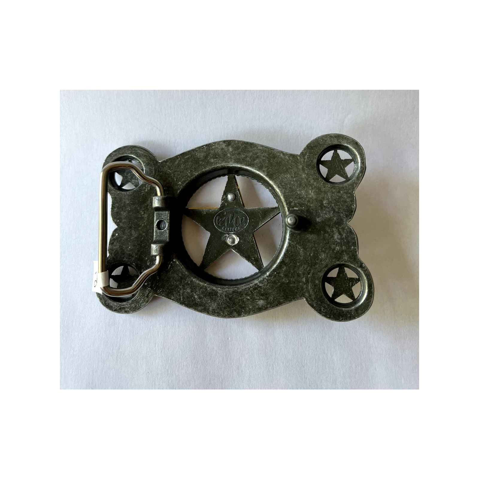 Silver Bronze Star Western Country Belt Buckle Unisex