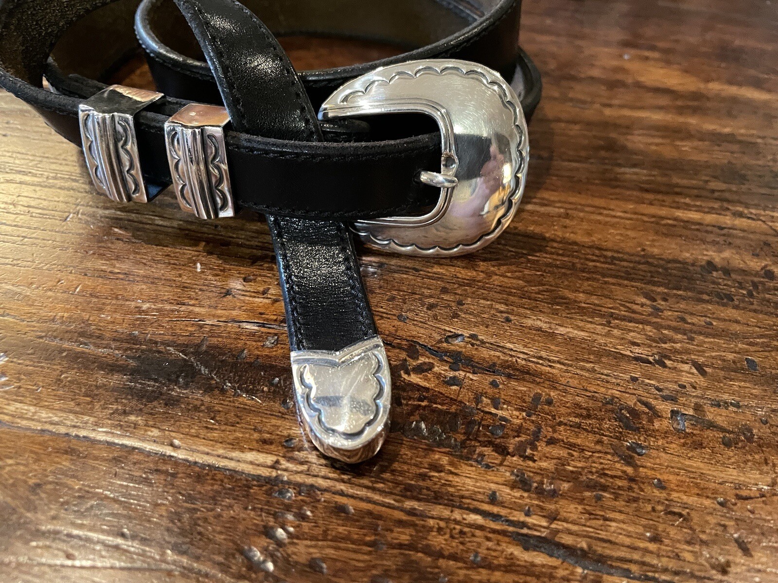 Alexander James Reid Style Sterling Silver Belt Buckle 29-31-1.25/.75🐂✅