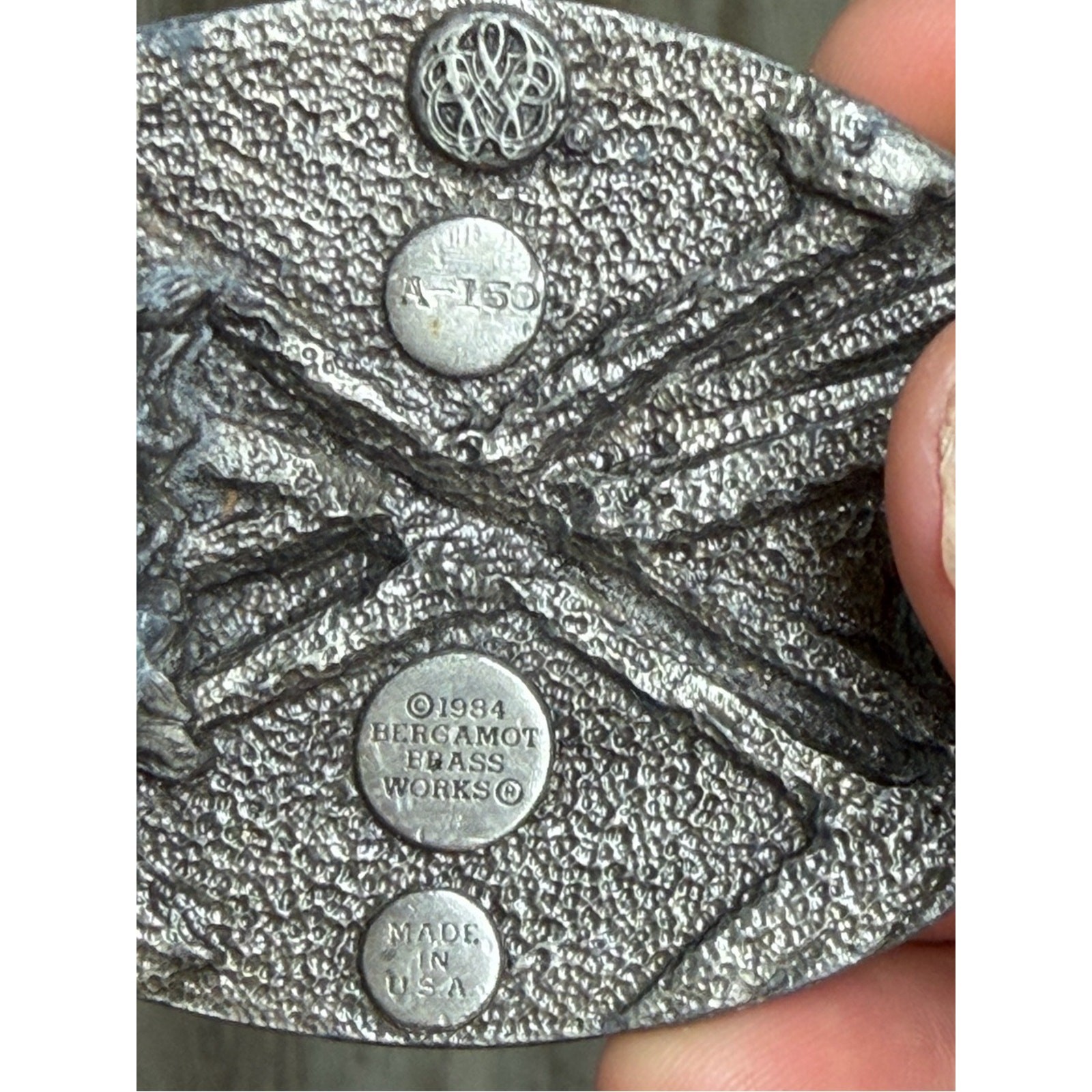 Dart Throwing Game Bergamot Brass Works Vintage Belt Buckle 1984