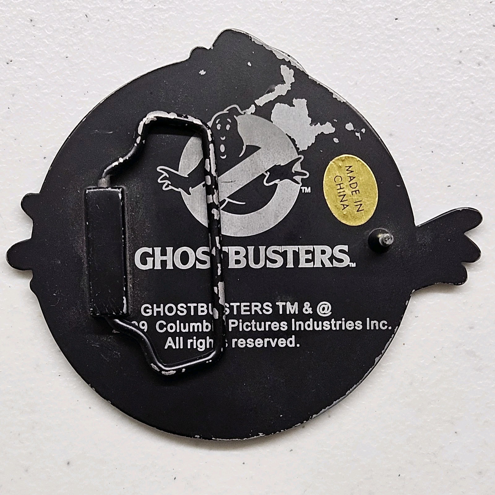 Ghostbusters 2&Prime; Belt Buckle Retro Logo Style Enamel 2009 Columbia