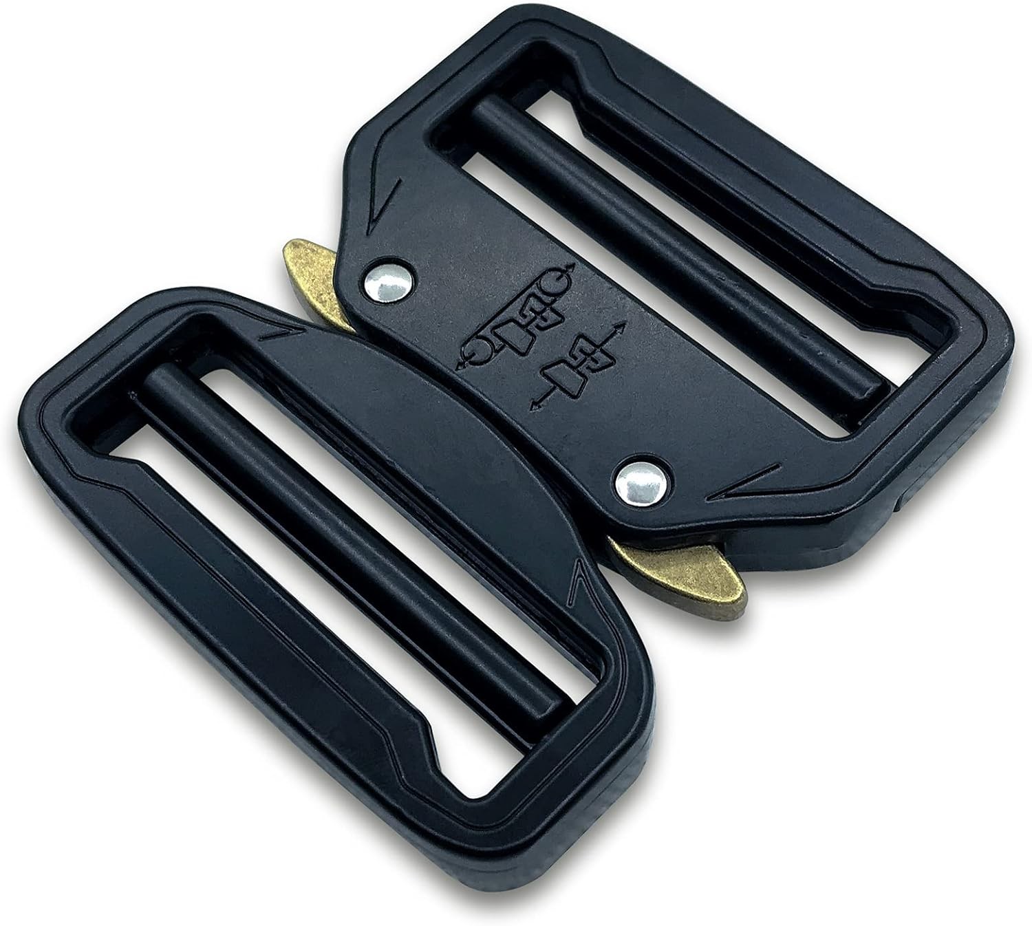 Metal Buckle Dual Adjustable Tactical Belt Buckle,2inch（50mm） Heavy Duty Bel
