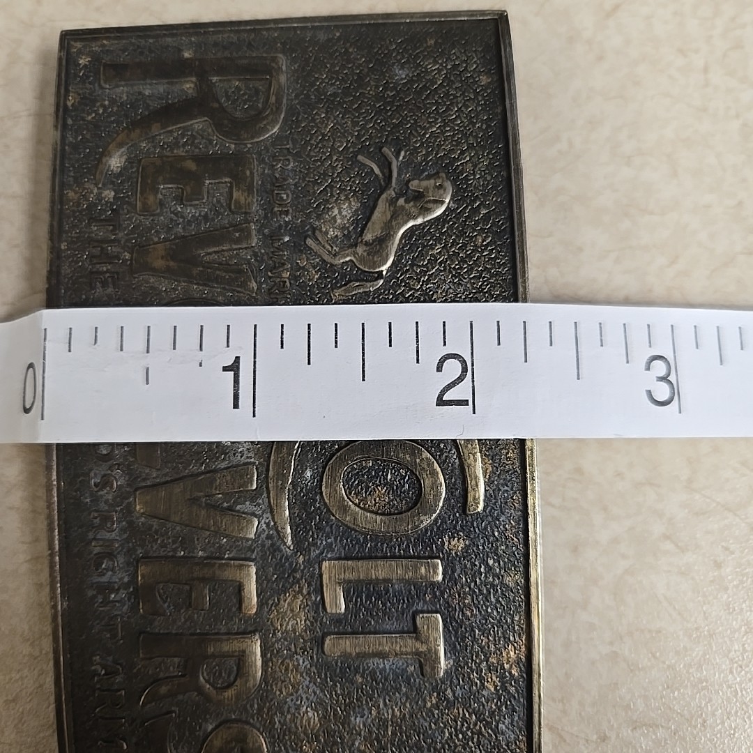 Vtg COLT REVOLVERS BRASS BELT BUCKLE ANTIQUE FINISH WESTERN « Worlds Right Arm »