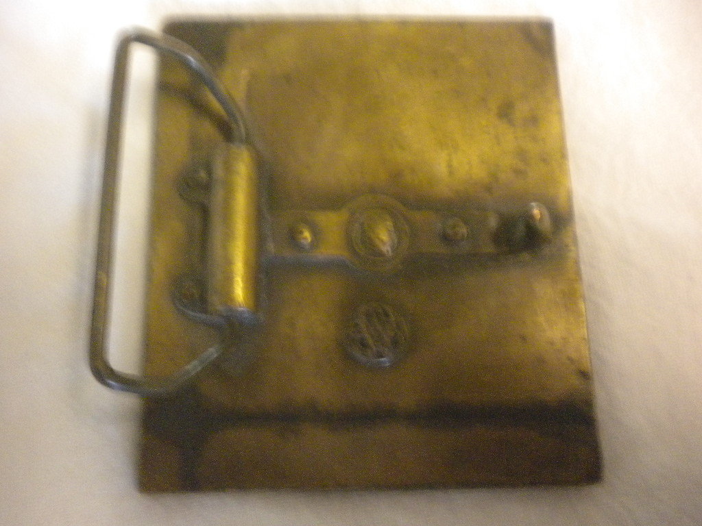 VINTAGE PHEASANT BRASS BELT BUCKLE MEN&rsquo;S NAPOLEAN EMPEROR