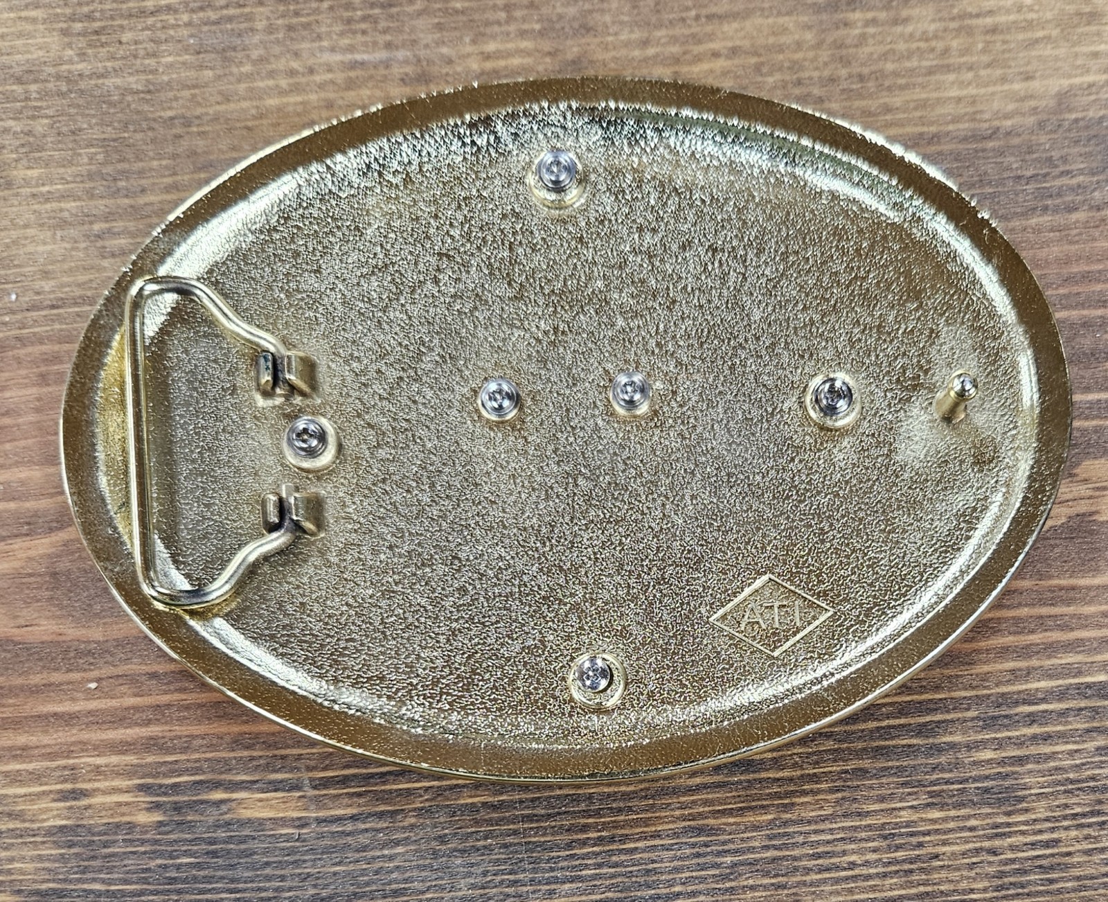 Large Oval Mexican Flag Western Cowboy Belt Buckle; Estados Unidos Mexicanos
