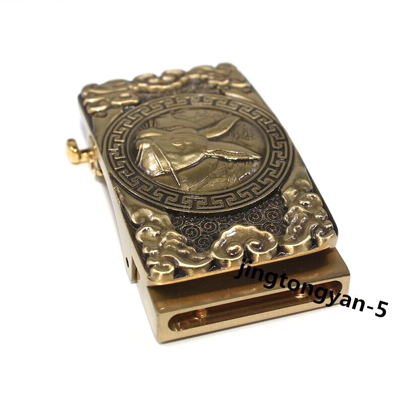 Solid Brass « Rabbit » Belt Buckle Automatic Belt Buckles Fits For 35mm Wide Belt
