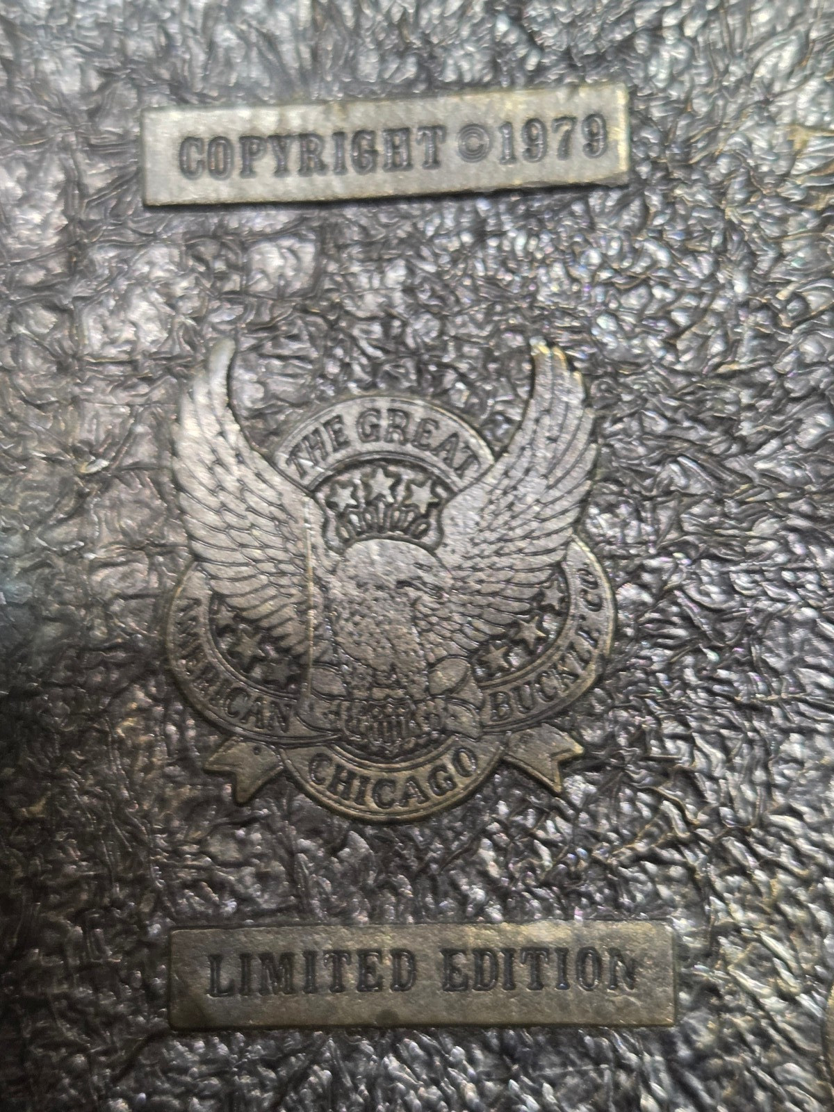 Vintage 1979 West n Wear Jean Front Belt Buckle Made in USA 905
