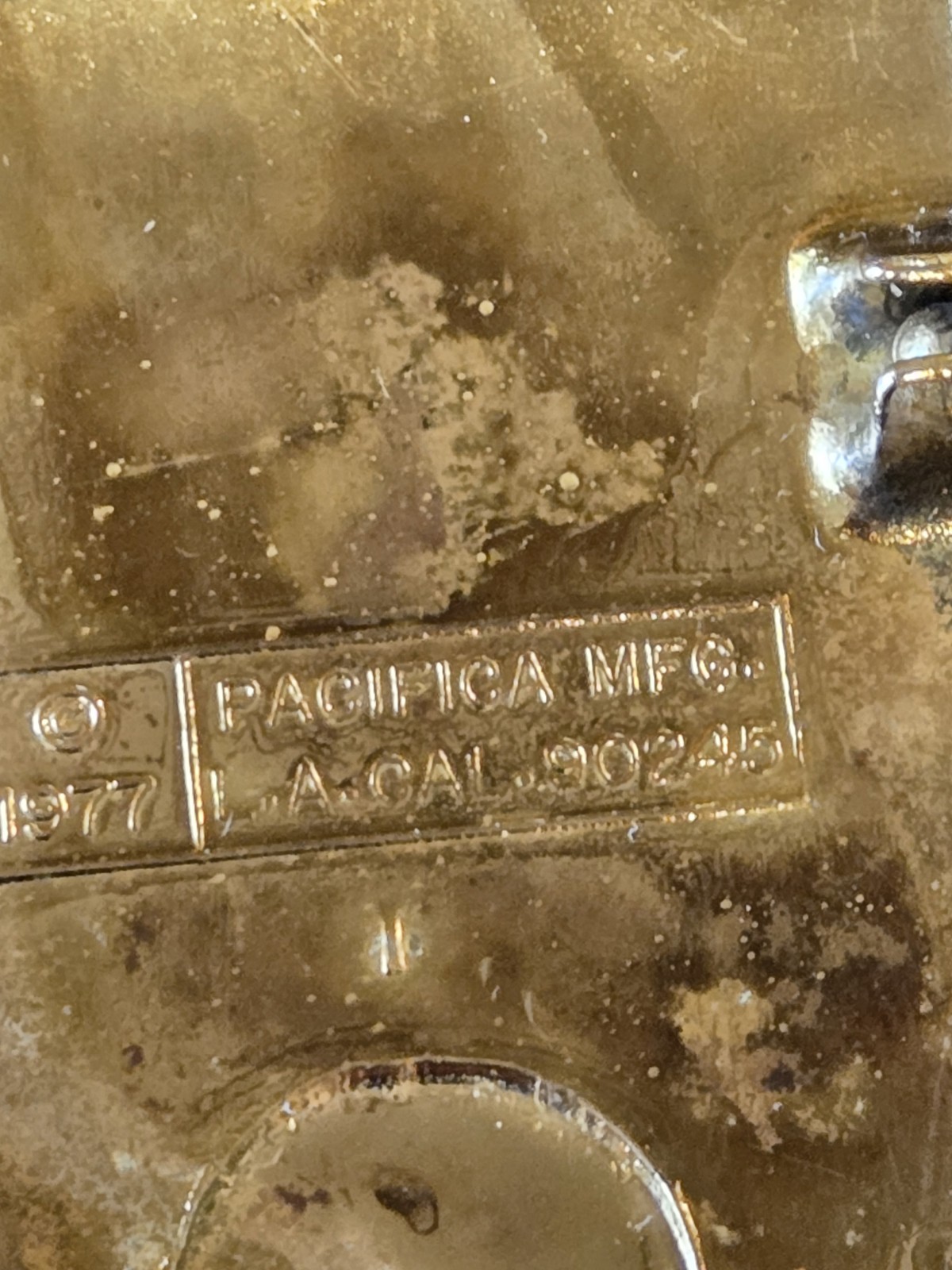 Vintage 1977 Blue Oyster Cult Belt Pacifica Mylar Belt Buckle Nice!!!
