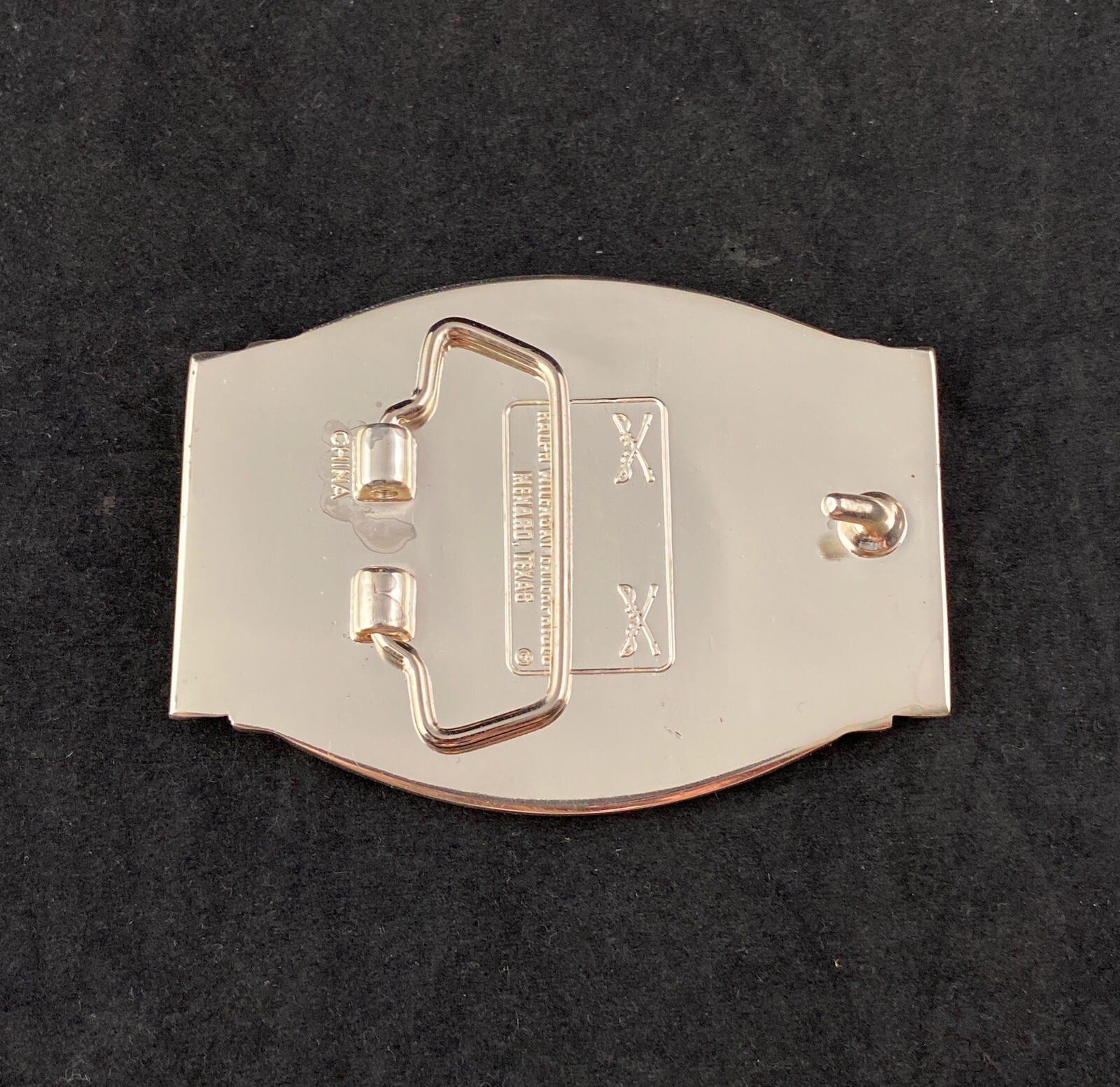 🌟US Army 5th Cavalry Regiment « Black Knights » Insignia, Gold Silver Belt Buckle