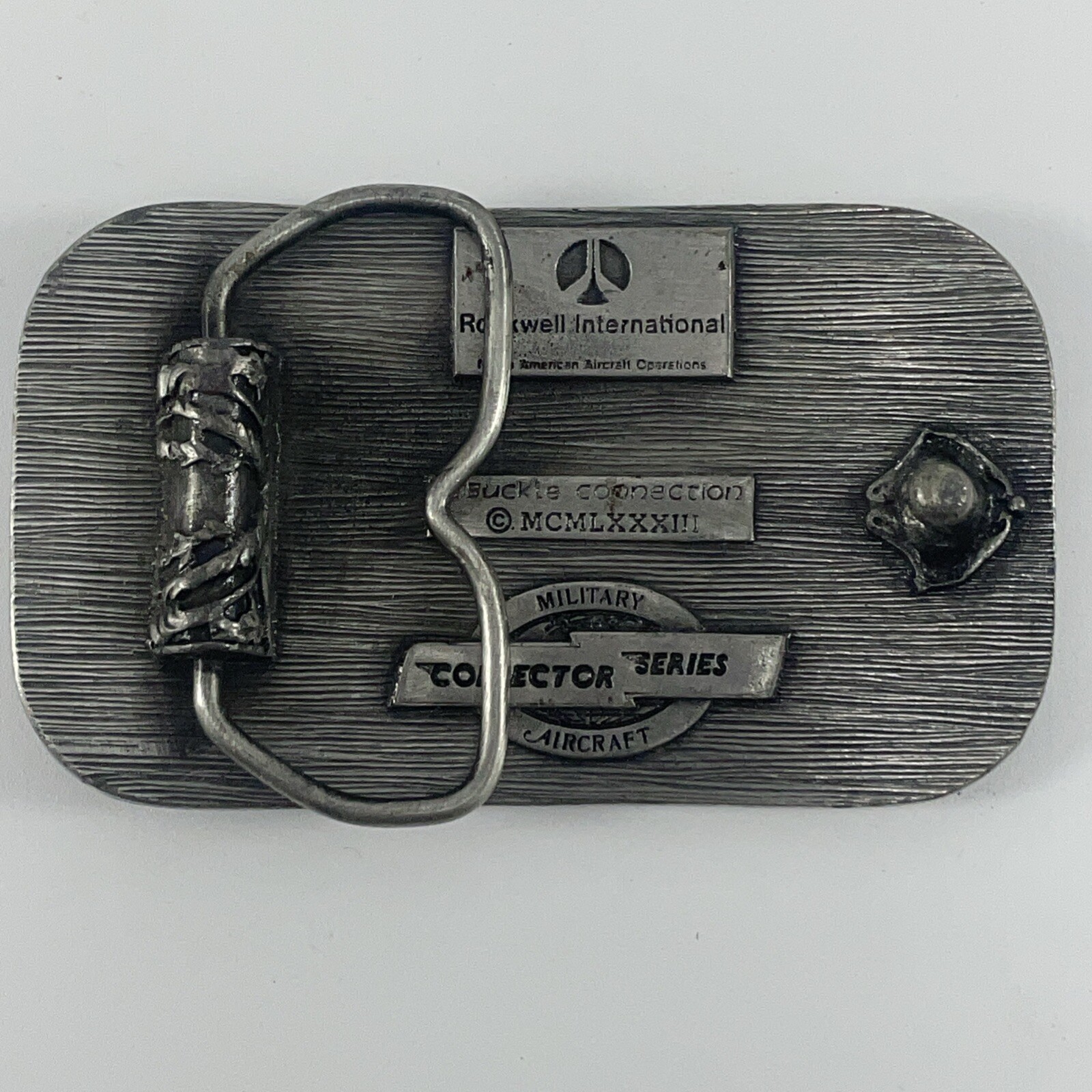 Rockwell Military B-1B Air Force Aircraft Belt Buckle 1983 Collector Series