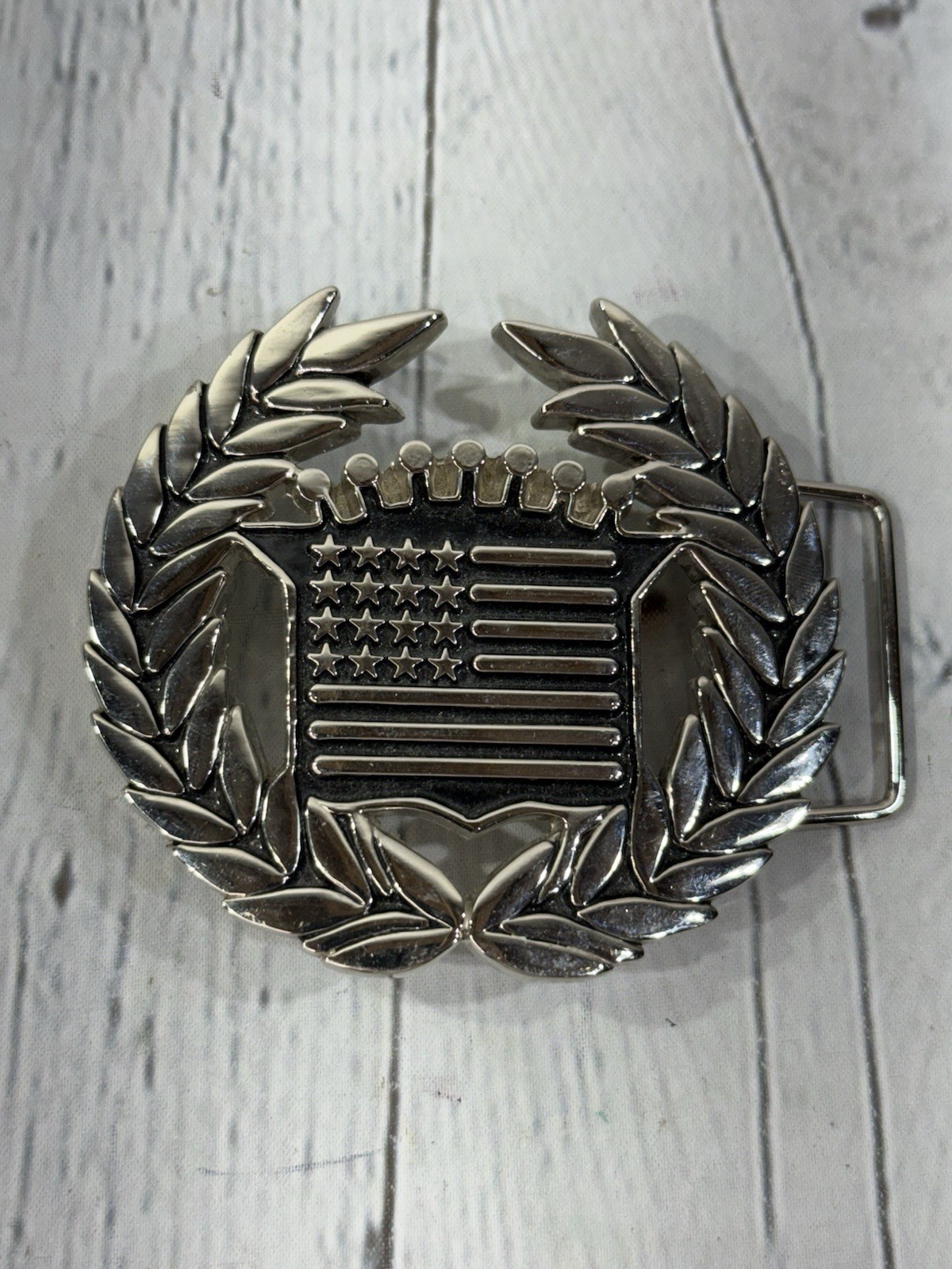 Famous Stars Straps Patriotic USA Metal 8387 Cadillac Belt Buckle Travis Barker